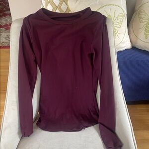 No Boundaries Deep Burgundy Long sleeve t shirt- XS